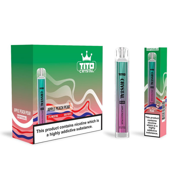 Tito Crystal Bar 600 Disposable Vape (Box of 10)